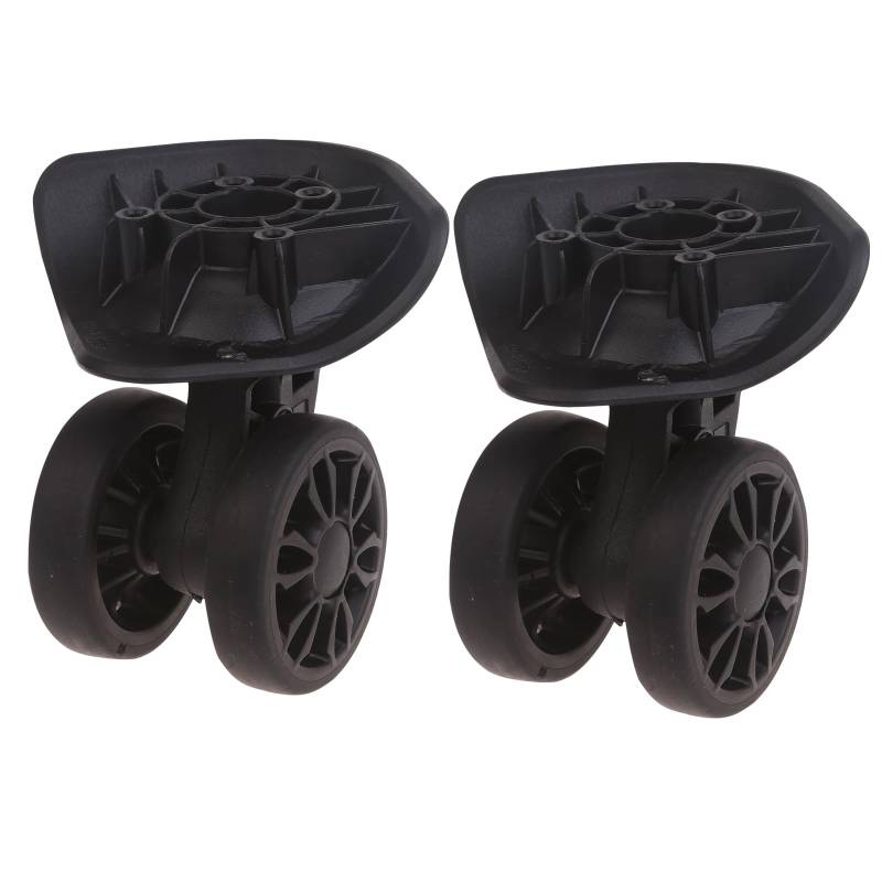 caoxhenr Gepäckrollen, 2 inches, 360° drehbar, Schwerlast-Rad, 1 Paar, schwarz von caoxhenr