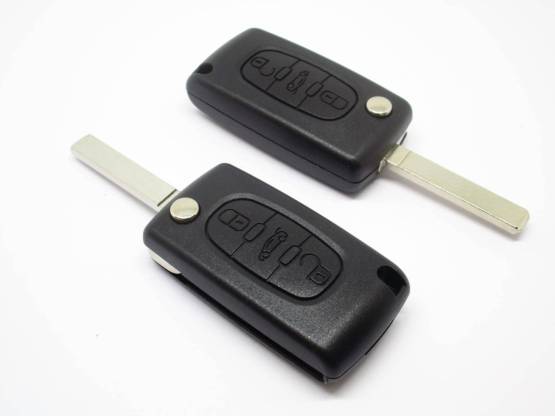 2 x Schlüsselgehäuse Fernbedienung Cover Ersatzgehäuse 3 Tasten kompatibel mit CITROEN C2 C3 C4 C5 PEUGEOT 107 207 307 407 308 409 407 607 Fiat Scudo Ulysse Reparatur Klinge (Ja Ständer Batterie CE53 2 x Schlüsselgehäuse Fernbedienung Cover Ersatzgehäuse 3 Tasten kompatibel mit CITROEN C2 C3 C4 C5 PEUGEOT 107 207 307 407 308 409 407 607 Fiat Scudo Ulysse Reparatur Klinge (Ja Ständer Batterie CE53 von car passion
