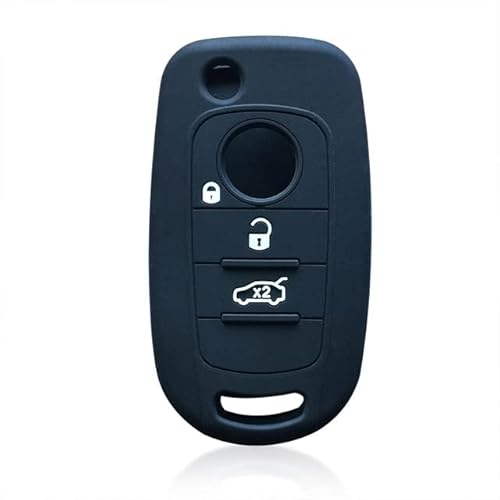 Schutzhülle FIAT 500 x Schlüsselcover Typ 2016 Fernbedienung Abdeckung Silikon Schutz schwarz von car passion