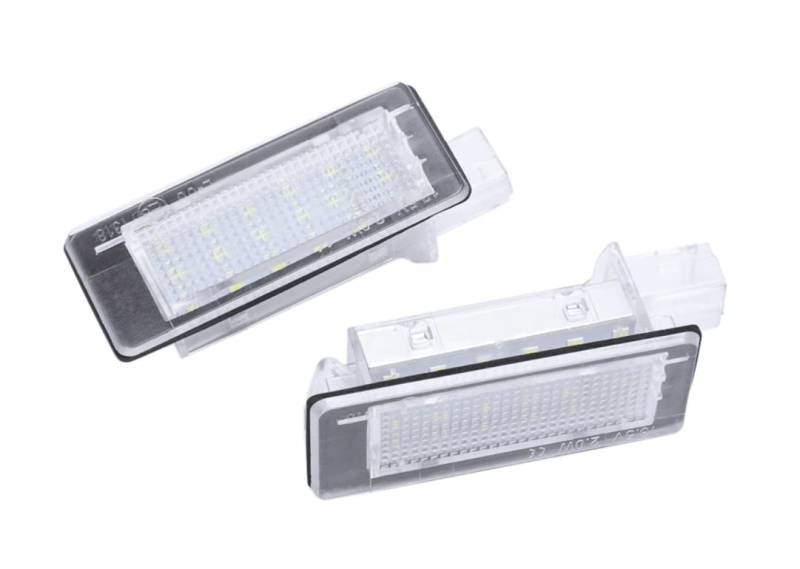 car passion LED Kennzeichenbeleuchtung | Nummernschildbeleuchtung LED Kompatibel mit Dacia Duster Renault Captur | Eingebauter CANBus-Widerstand Kein Fehler 6000K Eisweißes Licht Ersatzlampenplatte von car passion