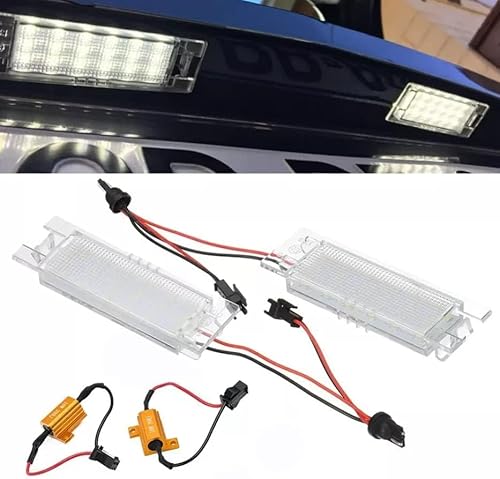 car passion LED Kennzeichenbeleuchtung | Nummernschildbeleuchtung LED Kompatibel mit Jeep Renegade | Eingebauter CANBus-Widerstand Kein Fehler 6000K Eisweißes Licht Ersatzlampenplatte von car passion