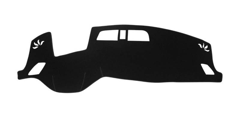 Auto Armaturenbrett Abdeckung, für Outlander 4 GM GN PHEV 2022 2023 (RHD) Antirutschmatte Armaturenbrett Abdeckung Pad Dashmat Teppich Innenzubehör A-Schwarzer Rand von carLLL