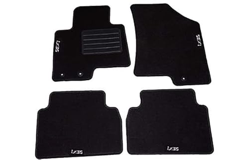 carmats Kompatibel mit Matten IX35 3 Befestigungen - Schwarz - Textil - Nadelfilz - Wasser- und geruchsabweisend - IX35-kompatibel von Carmats