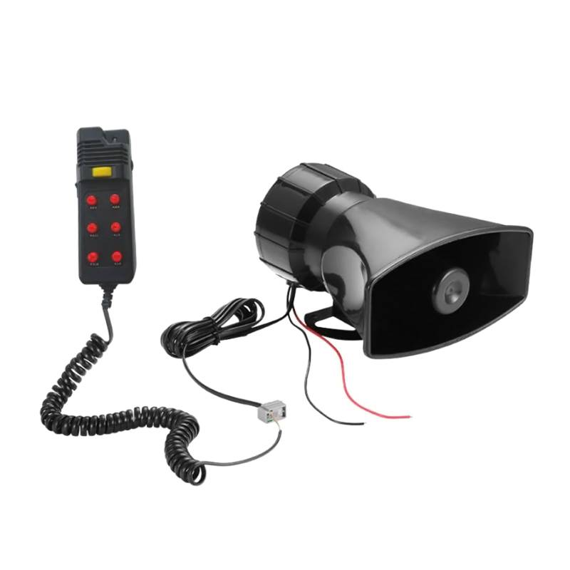 7 Ton 12V 100W Warnalarm Hupe Autohupe für Motorrad Fahrzeug Feuerwehrmann Lautsprecher von carotoe
