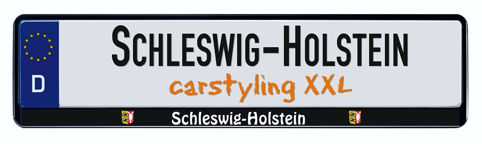 Design Kennzeichenrahmen Bundesland Schleswig-Holstein 1 Stück von carstyling XXL