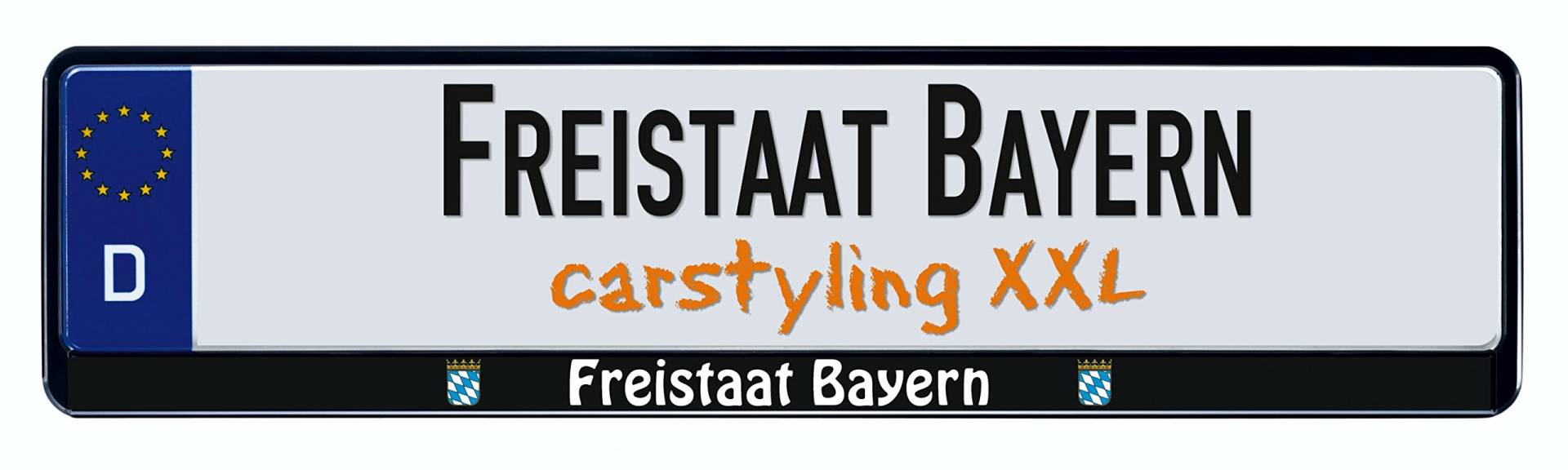 carstyling XXL Design Kennzeichenrahmen Bundesland Freistaat Bayern 1 Stück carstyling XXL Design Kennzeichenrahmen Bundesland Freistaat Bayern 1 Stück von carstyling XXL