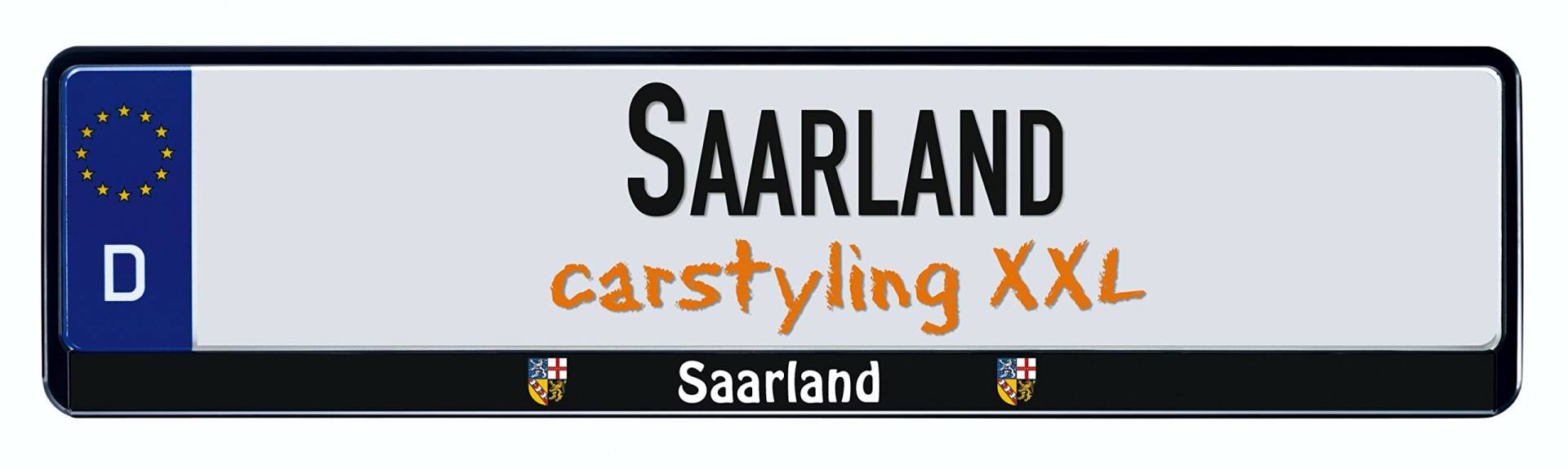 Design Kennzeichenrahmen Bundesland Saarland 1 Stück von carstyling XXL
