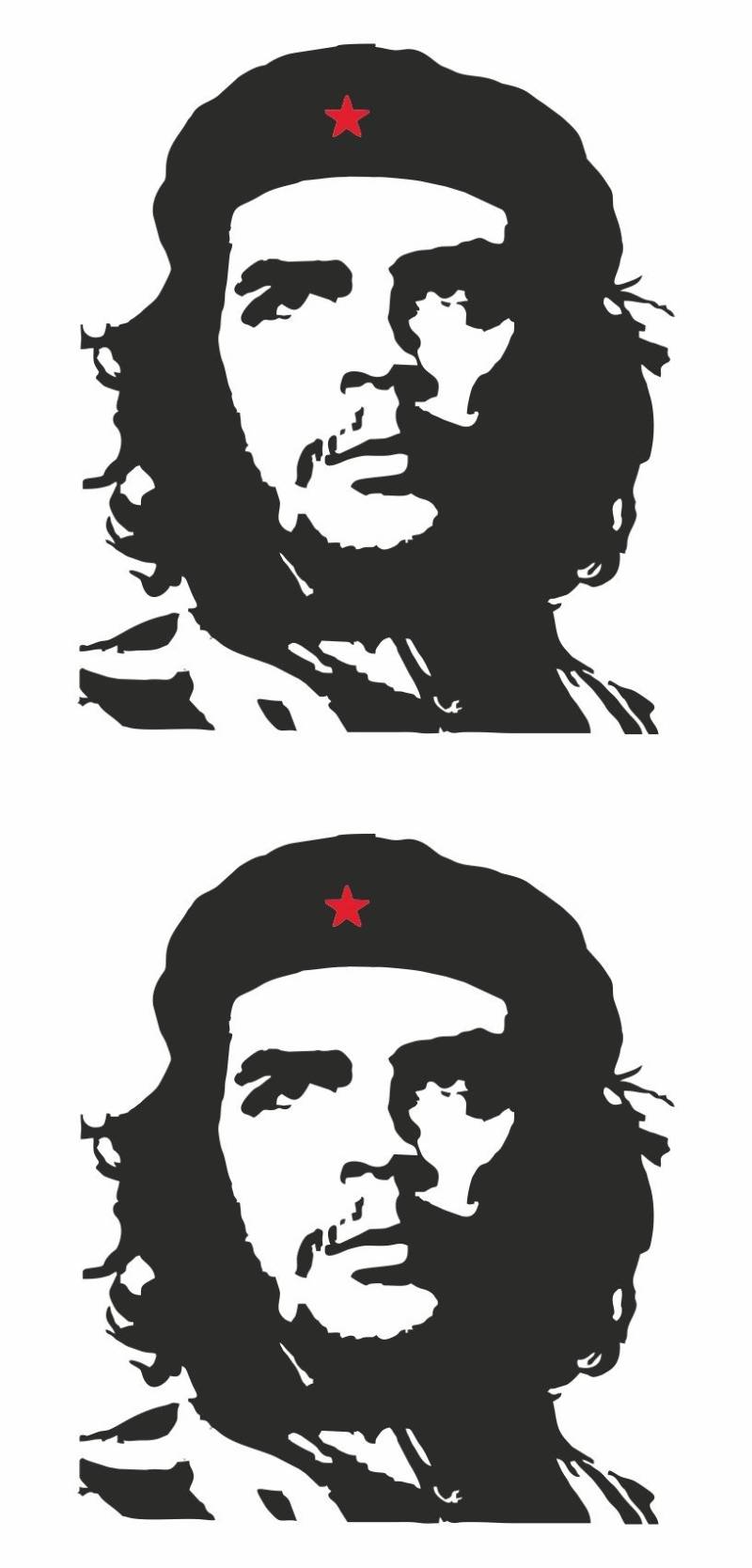 carstyling XXL Aufkleber Che Guevara Kontur 2er-Set 145 x 70 mm von carstyling XXL