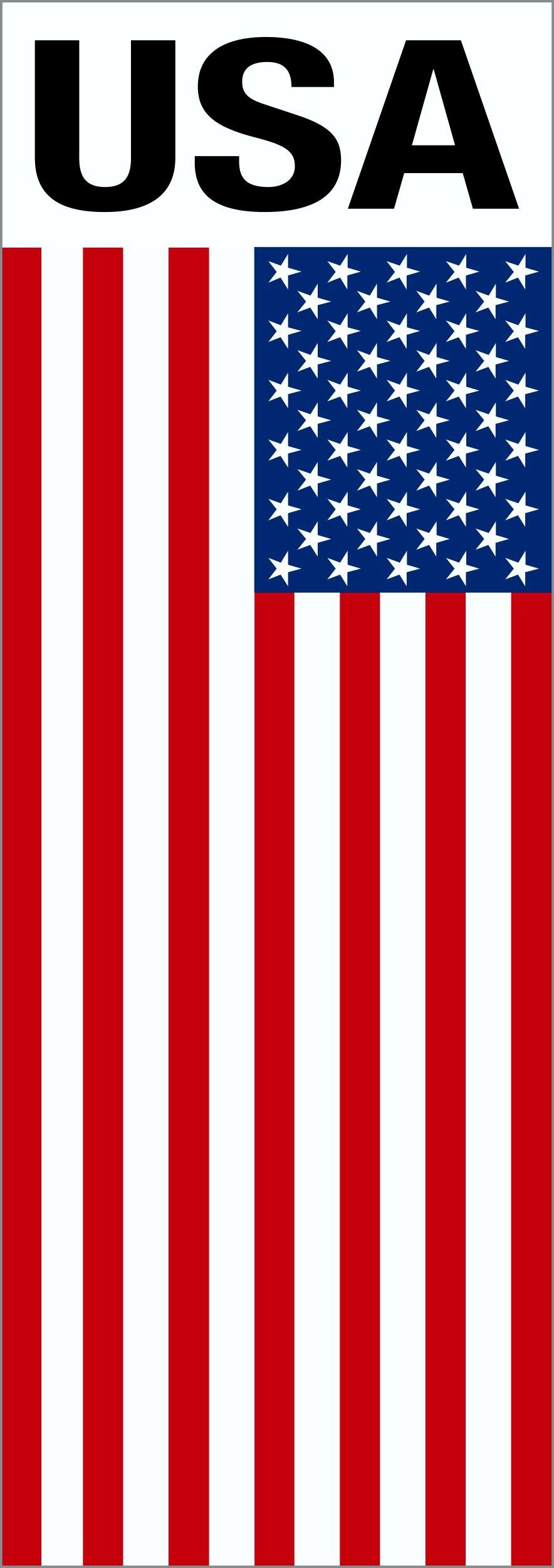 carstyling XXL Aufkleber Flagge mit Schriftzug USA 110 x 40 mm von carstyling XXL