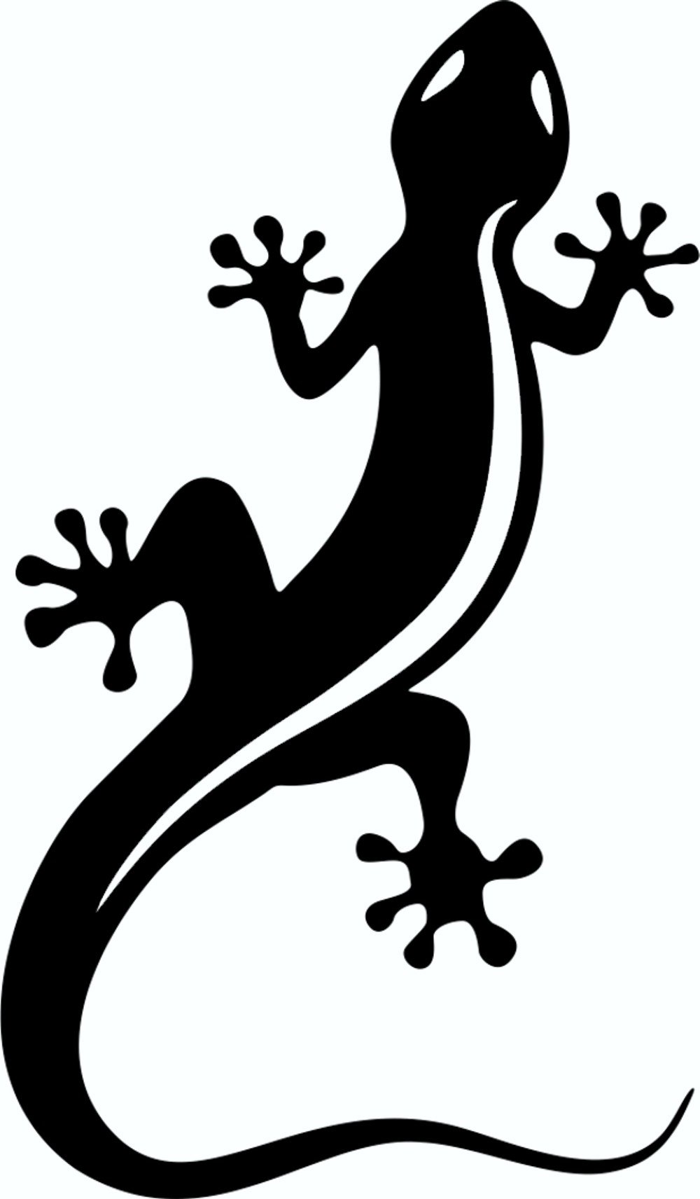 carstyling XXL Aufkleber Gecko schwarz von carstyling XXL