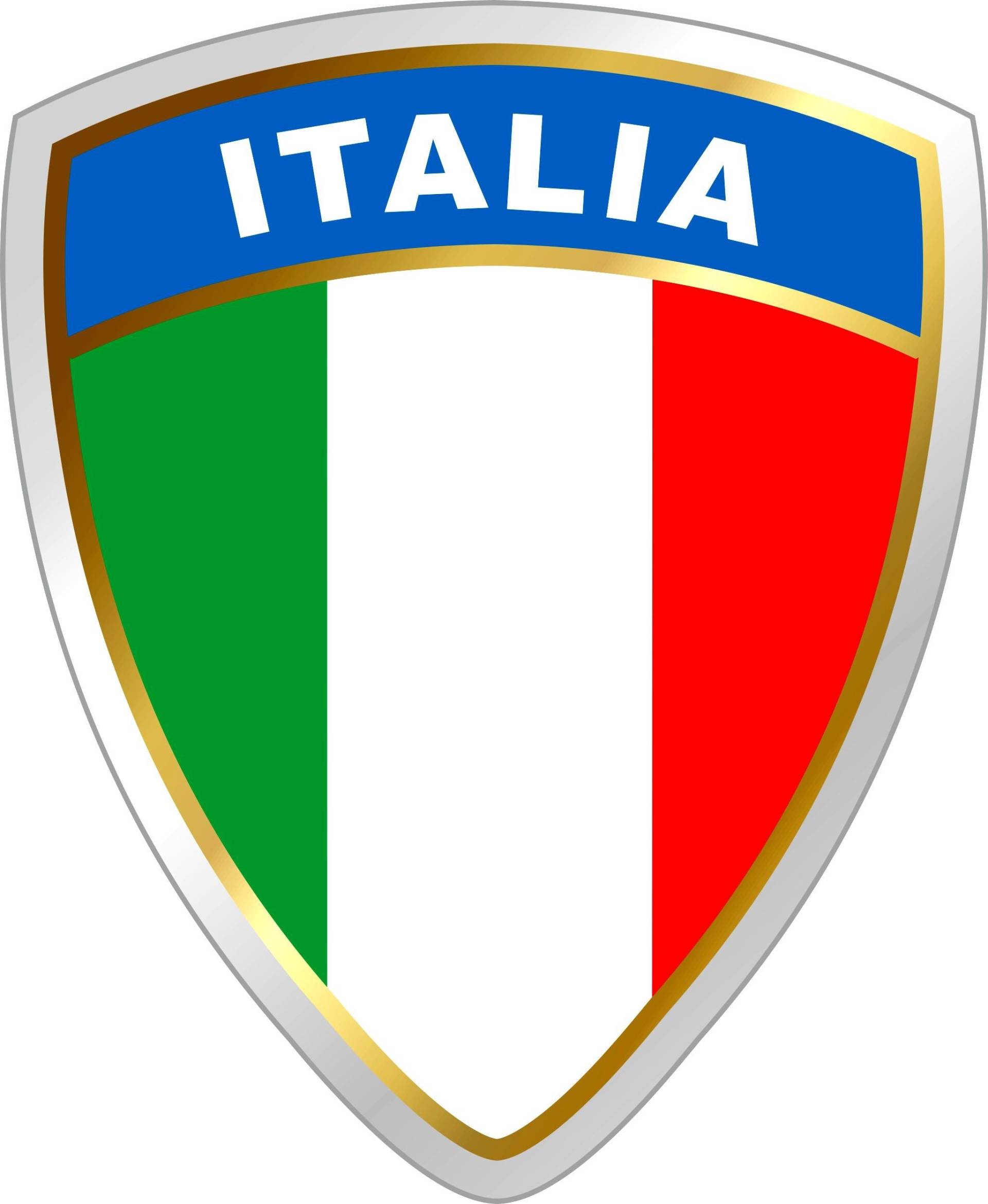 carstyling XXL Aufkleber Italien Wappen Dimension 45 x 35 mm Fanartikel von carstyling XXL