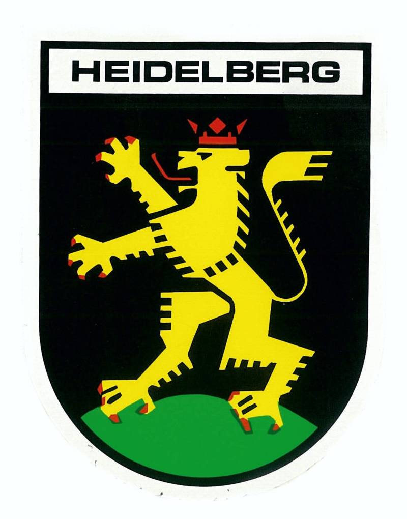 carstyling XXL Aufkleber Wappen Heidelberg 115 x 90 mm von carstyling XXL
