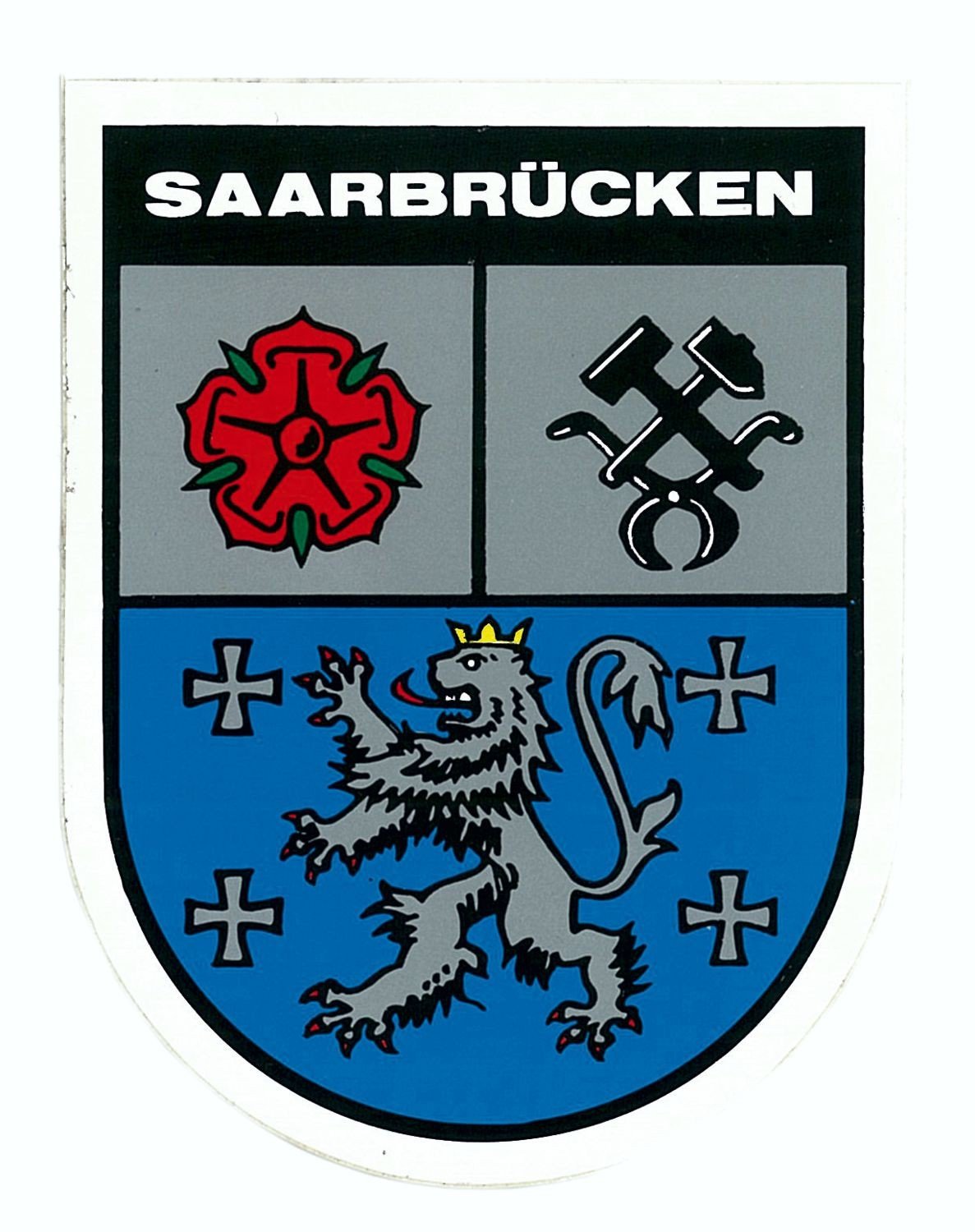 carstyling XXL Aufkleber Wappen Saarbrücken 60 x 45 mm von carstyling XXL