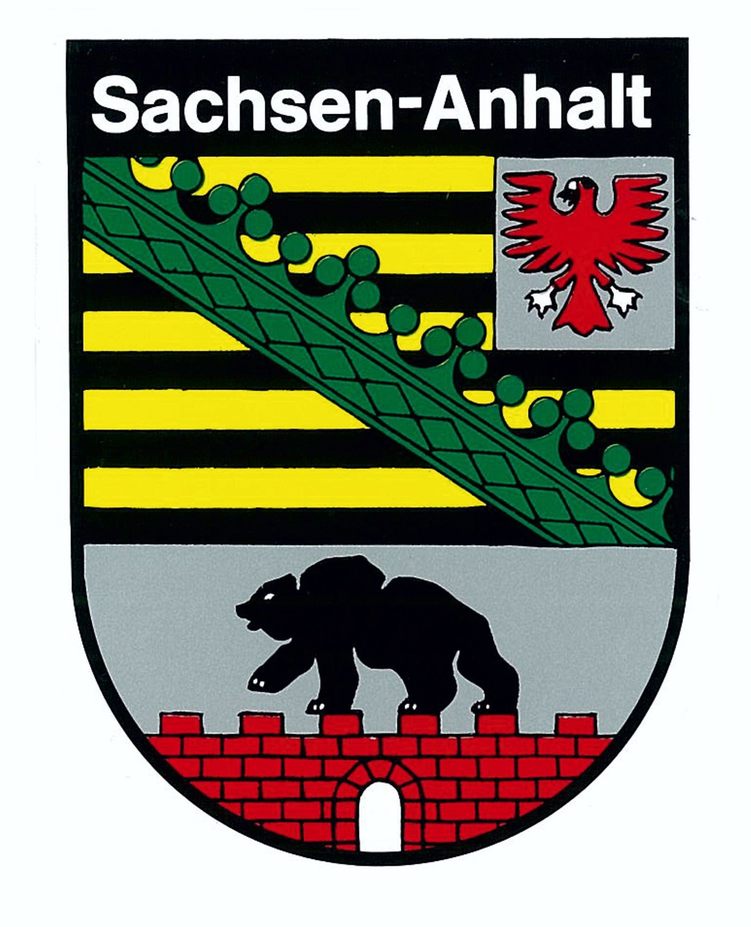 carstyling XXL Aufkleber Wappen Sachsen-Anhalt 115 x 90 mm von carstyling XXL