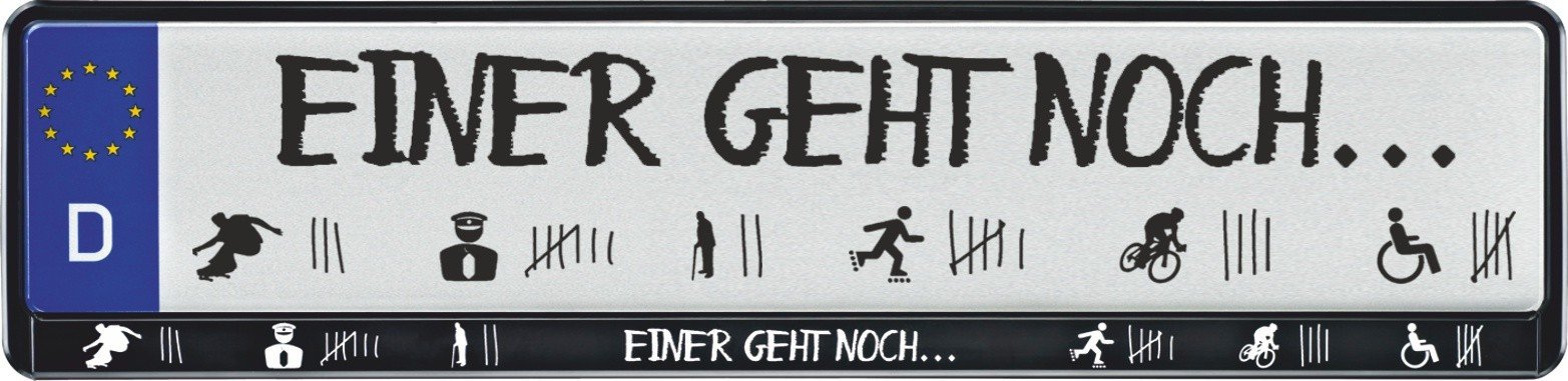 carstyling XXL Design Kennzeichenrahmen Einer geht noch ... 2 Stück carstyling XXL Design Kennzeichenrahmen Einer geht noch ... 2 Stück von carstyling XXL