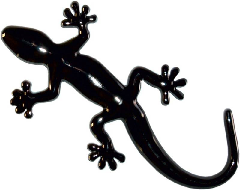 carstyling XXL Relief-Chrome-Tattoo Gecko schwarz von carstyling XXL