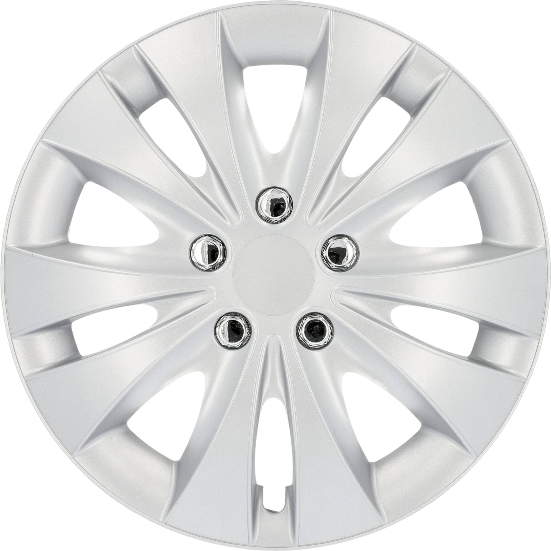 cartrend Radkappen Storm, 16 Zoll, für alle gängigen Stahlfelgen, aus Spezial-ABS-Qualitätskunststoff, schlagfest, zweischichtige Metallic-Lackierung, überlackierbar, silber, 4 Stück cartrend Radkappen Storm, 16 Zoll, für alle gängigen Stahlfelgen, aus Spezial-ABS-Qualitätskunststoff, schlagfest, zweischichtige Metallic-Lackierung, überlackierbar, silber, 4 Stück von cartrend