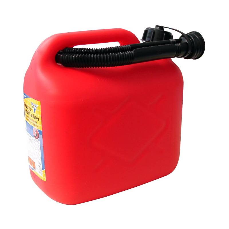Cartrend 2910164 Kraftstoffkanister, PVC, UN-Zulassung, Rot, 5 Liter von cartrend
