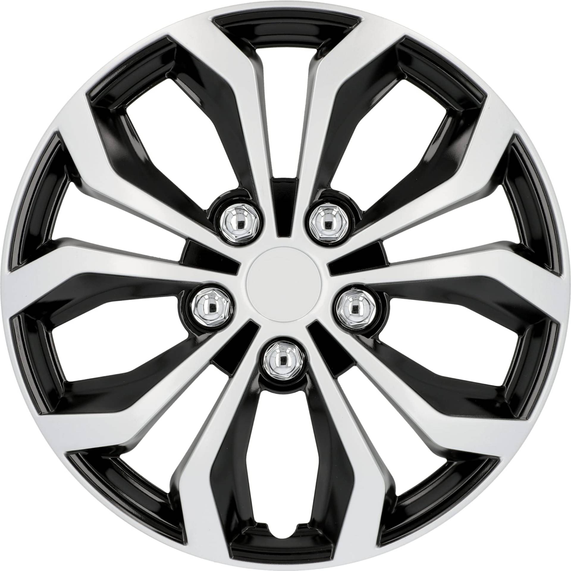 cartrend Daytona Universal Radzierblenden in schwarz/silber, Radkappen 15 Zoll, Felgenschutz aus robustem Kunststoff, 4 Zierblenden, Autozubehör cartrend Daytona Universal Radzierblenden in schwarz/silber, Radkappen 15 Zoll, Felgenschutz aus robustem Kunststoff, 4 Zierblenden, Autozubehör von cartrend