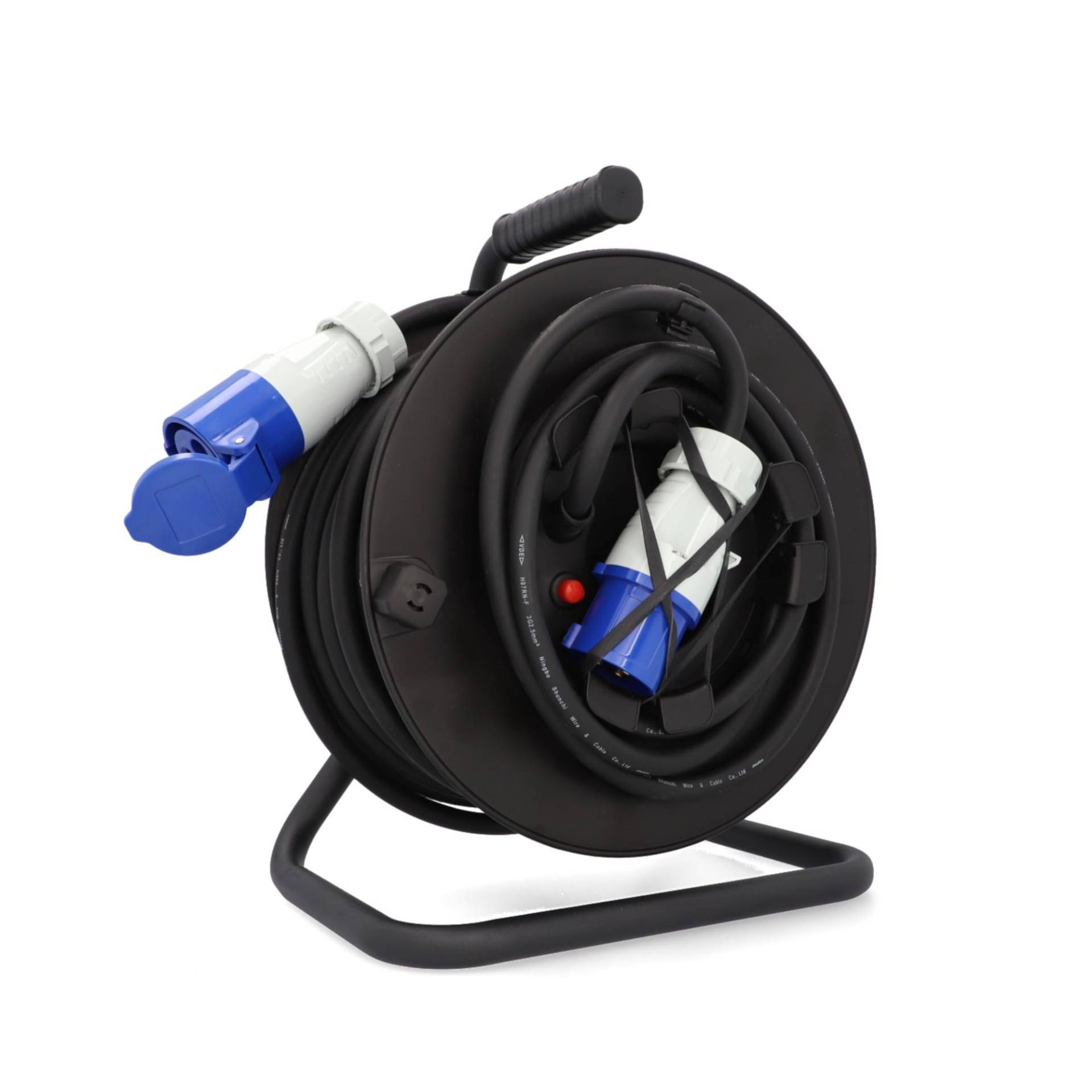 cartrend Explorer CEE Kabeltrommel mit 1 CEE-Stecker und 1 CEE-Kupplung, Verlängerungsleitung für dauerhafte Nutzung beim Camping und im Outdoorbereich, mit Feststellbremse, IP44, 25m, schwarz cartrend Explorer CEE Kabeltrommel mit 1 CEE-Stecker und 1 CEE-Kupplung, Verlängerungsleitung für dauerhafte Nutzung beim Camping und im Outdoorbereich, mit Feststellbremse, IP44, 25m, schwarz von cartrend