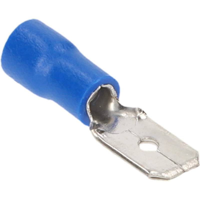 CARTREND Flachsteckzungen-Set Blau 6,3 mm, 20-teilig von cartrend