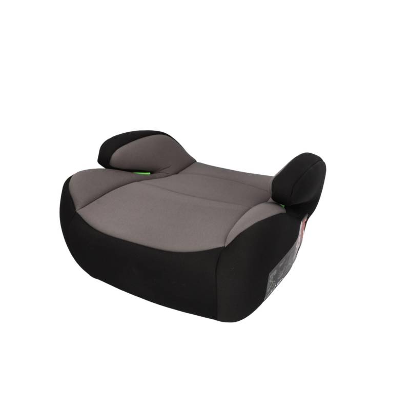 cartrend Kindersitzerhöhung mit ISOFIX, i-Size (UN R129), für 125–150 cm Körpergröße, Gurtführung, waschbarer Bezug, Sitzerhöhung Auto, Grau-Schwarz von cartrend