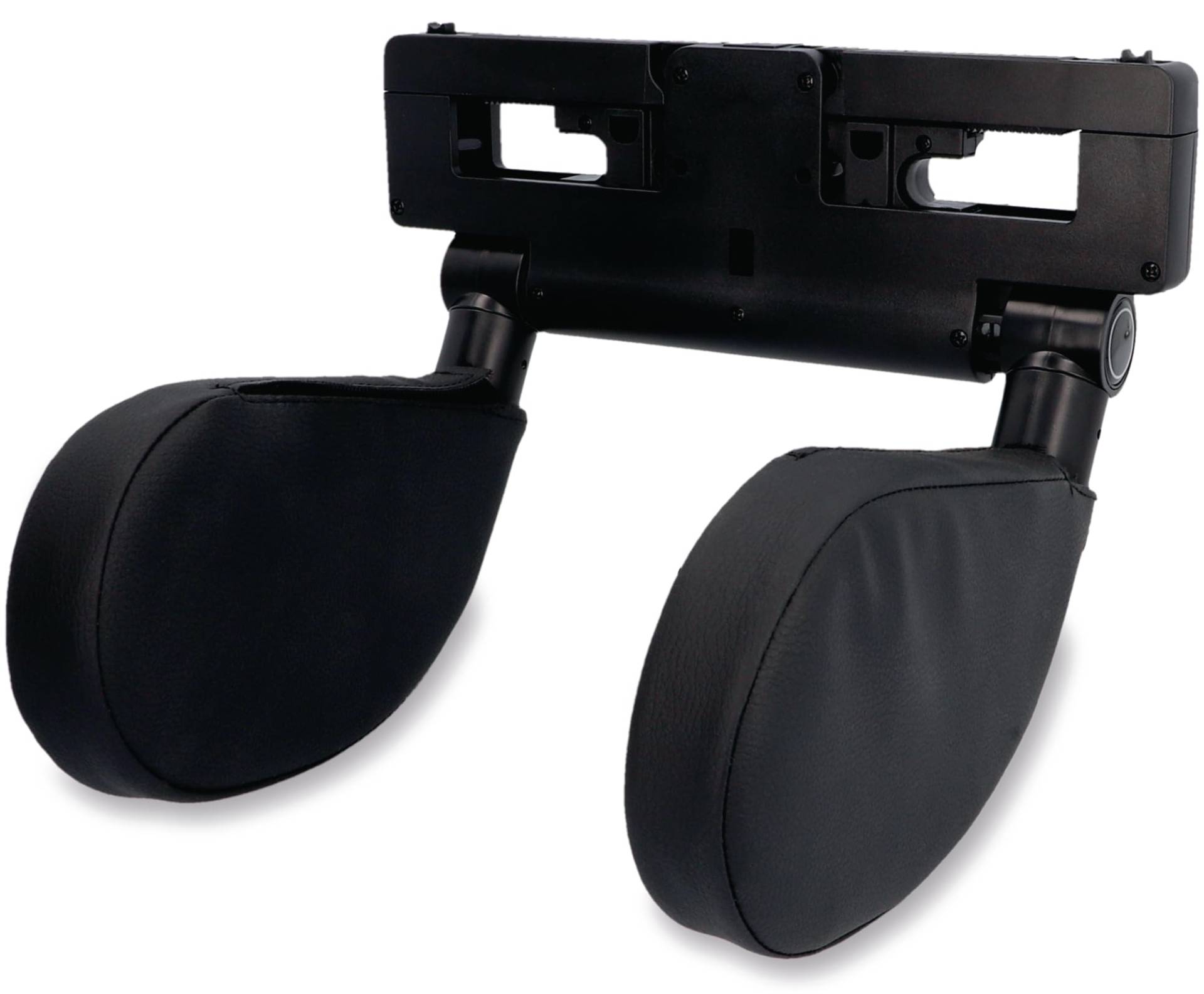 cartrend Komfort-Kopfstütze für Autositz, abnehmbare Nackenstütze, klappbar, 180° schwenkbar, verstellbar von 14-28cm, weiche und Bequeme Polsterung, schwarz von cartrend