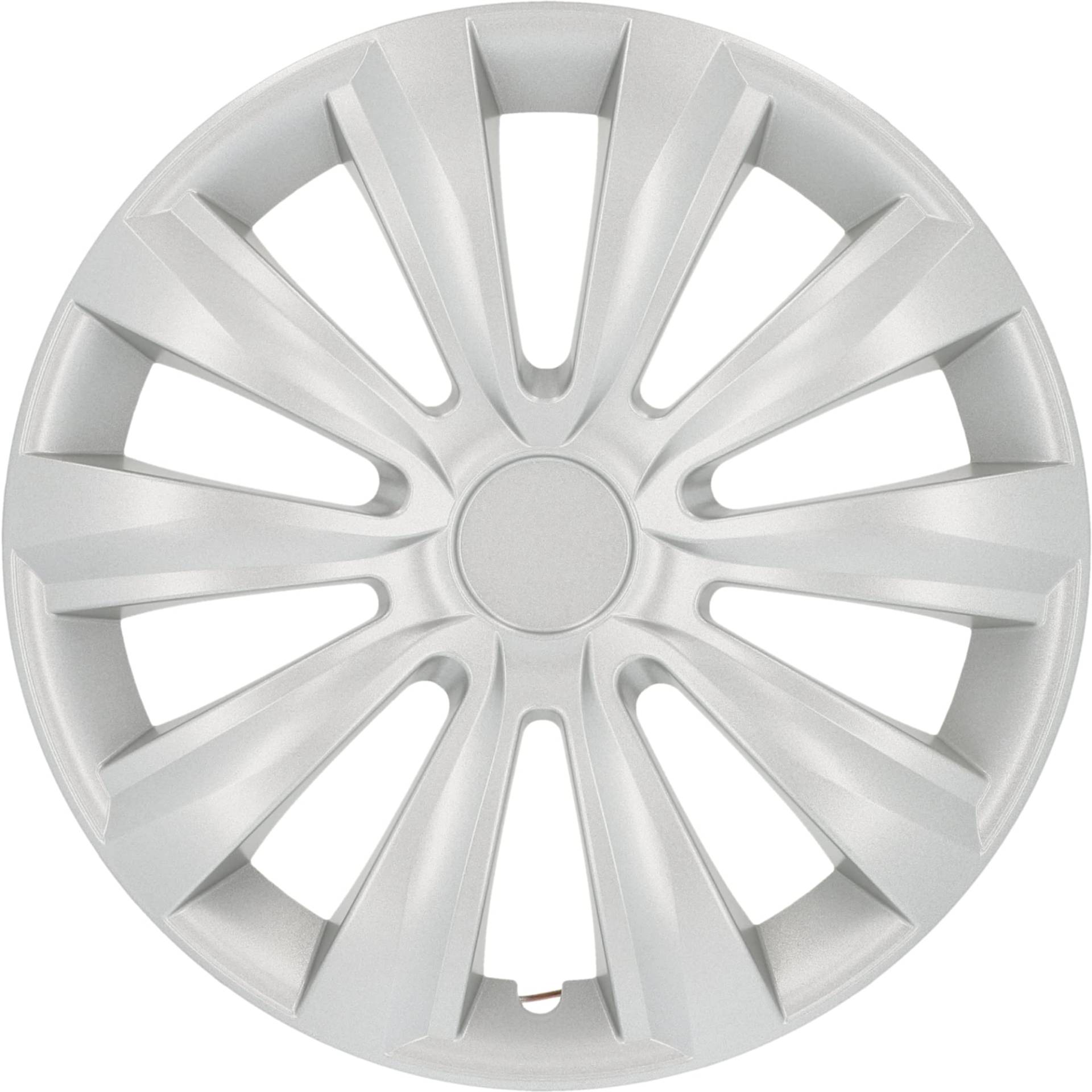 cartrend Radkappen Delta, 14 Zoll, für alle gängigen Stahlfelgen, aus Spezial-ABS-Qualitätskunststoff, schlagfest, zweischichtige Metallic-Lackierung, überlackierbar, silber, 1 Stück cartrend Radkappen Delta, 14 Zoll, für alle gängigen Stahlfelgen, aus Spezial-ABS-Qualitätskunststoff, schlagfest, zweischichtige Metallic-Lackierung, überlackierbar, silber, 1 Stück von cartrend