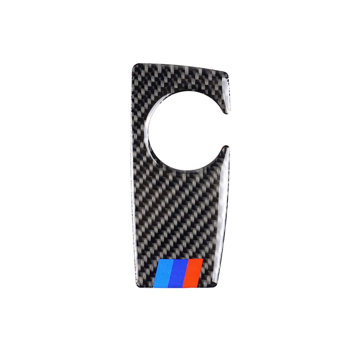 Kohlefaser-Dekorierleiste, Zierleisten-Aufkleber, kompatibel mit BMW F25 F26 X3 X4 2011-2016 (bunt, Schaltabdeckung links) von NC