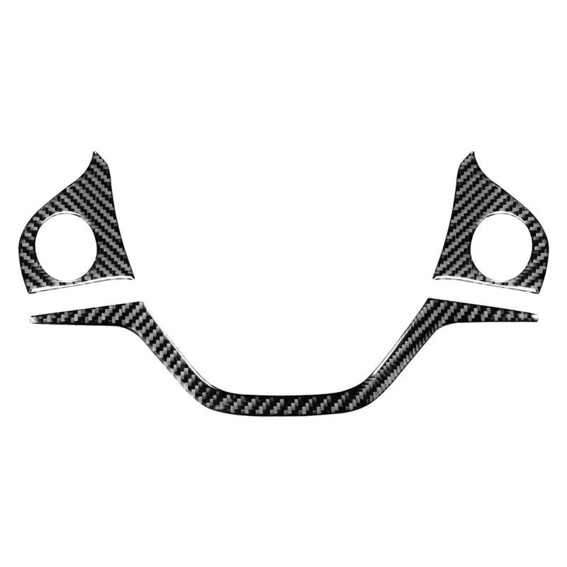 Schwarze Karbonfaser-Aufkleber für Ford Escape Kuga 2013-2016 LHD (klassisch, 3-teiliges Lenkradbezug-Set) von carwomen