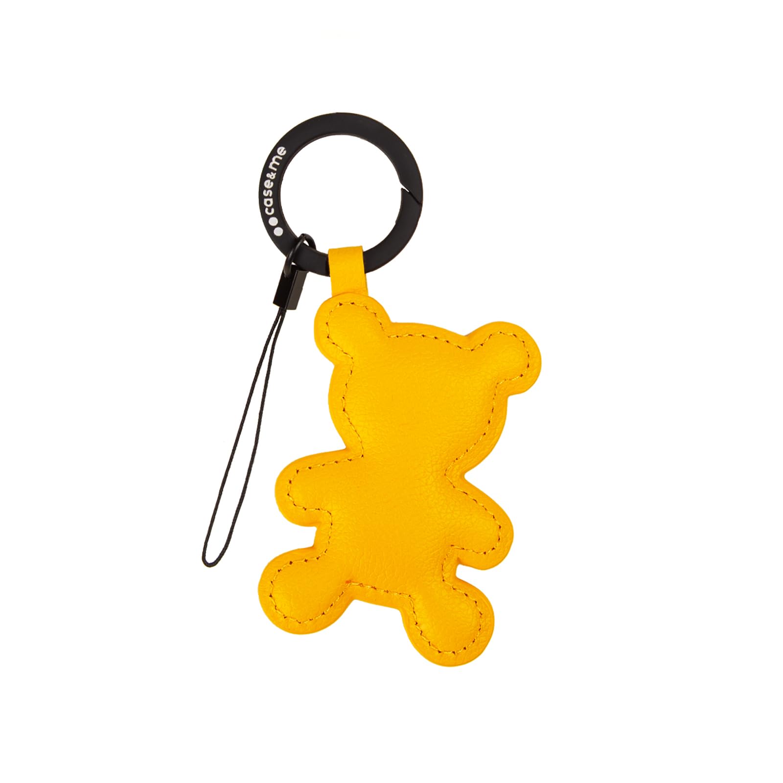 case&me Charm-Anhänger, Bär, Schlüsselanhänger, für Smartphone, Lederoptik, mit Umhängeband, Gelb case&me Charm-Anhänger, Bär, Schlüsselanhänger, für Smartphone, Lederoptik, mit Umhängeband, Gelb von case&me