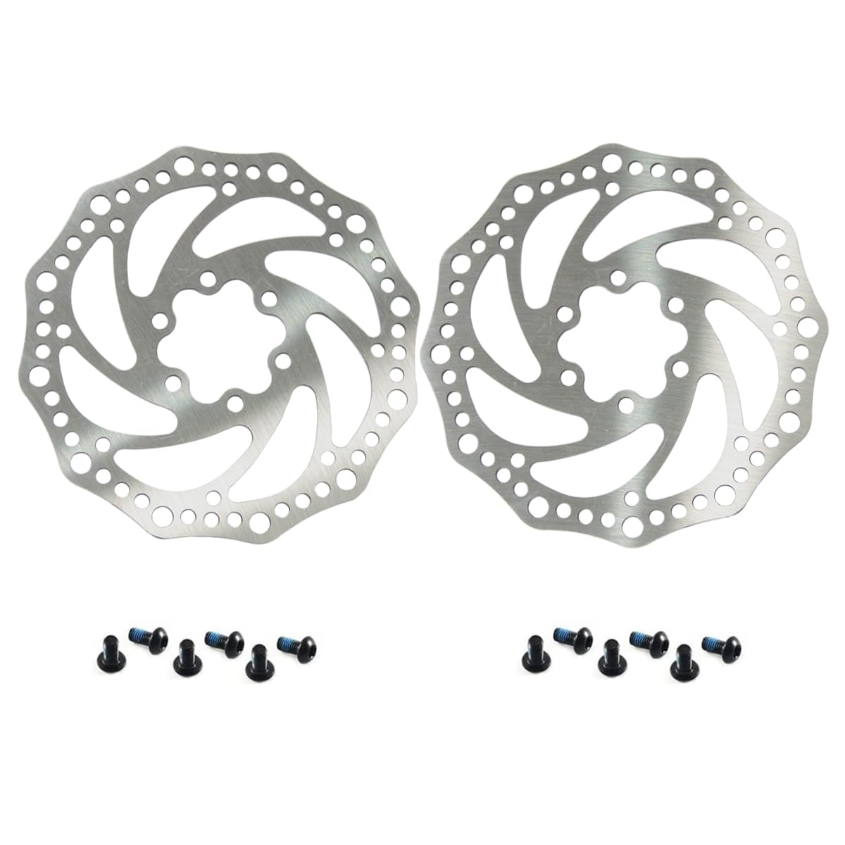 Catazer Fahrradbremsrotoren, 140 mm, 160 mm, 180 mm, Fahrrad-Scheibenbrems-Rotor mit 12 Schrauben für Radfahren, 2 Stück Catazer Fahrradbremsrotoren, 140 mm, 160 mm, 180 mm, Fahrrad-Scheibenbrems-Rotor mit 12 Schrauben für Radfahren, 2 Stück von catazer
