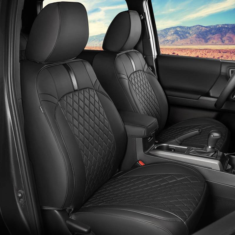 ceavoon Tacoma Sitzbezüge, vollständige Abdeckung, passend für Toyota Tacoma 2016-2023 2022 2021 2020 Double/Crew Cab SR, SR5, Limited, TRD Pro, TRD Sport, TRD Off-Road, Trail Special Edition von ceavoon