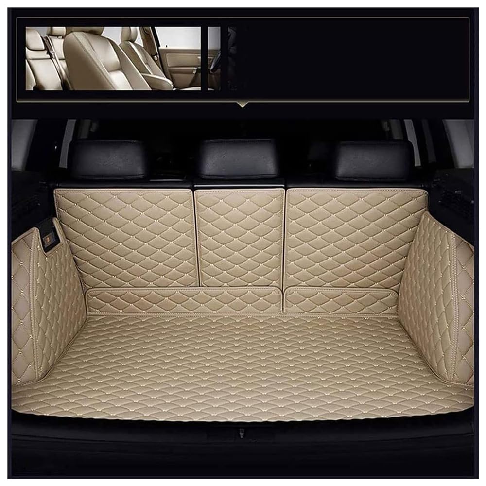 Auto Leder Kofferraummatte, für Land Rover Range Rover III L322 5seats 2005-2012 Vollabdeckung Kofferraumwannen rutschfest Kofferraum Schutzmatte Zubehör,C von cenrf