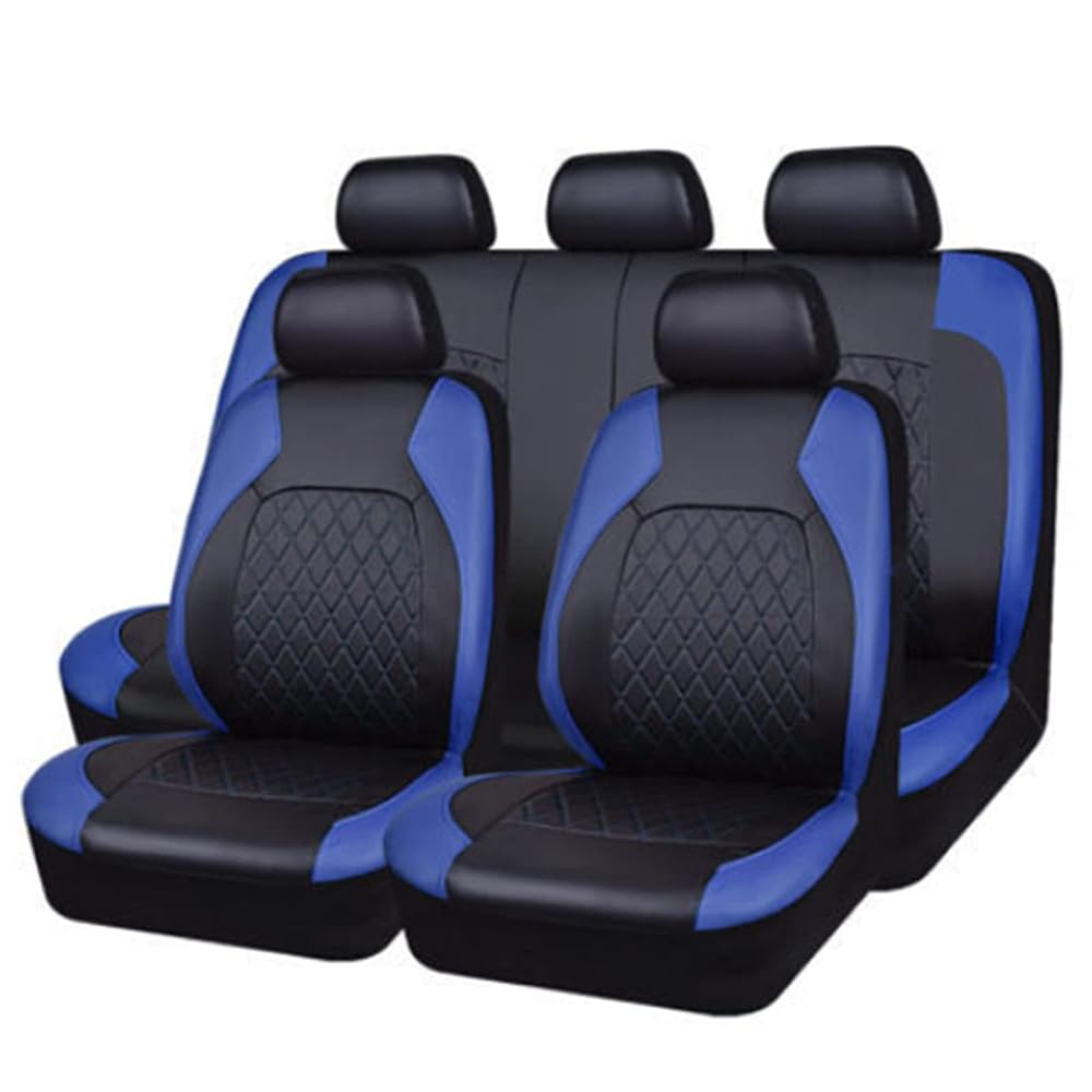 cenrf Sitzbezüge Auto Set, für Toyota Aygo X AB70 2021 2022 2023 2024 2025 5 Sitzer Schonbezüge Autositz 9 PCS Leder Autositzbezüge Sitzauflag,D von cenrf