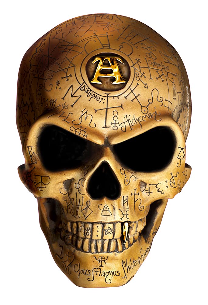 Aufkleber Omega Skull von Alchemy Sticker Fantasy Gothic Schädel ca. 13x9 cm von chemstickattack