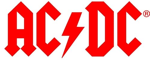 chemstickattack AC/DC Logo Aufkleber Sticker XL Metal Heavy ca. 50x20 cm rot von chemstickattack