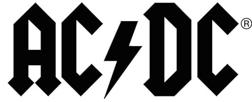 chemstickattack AC/DC Logo Aufkleber Sticker XL Metal Heavy ca. 50x20 cm schwarz von chemstickattack