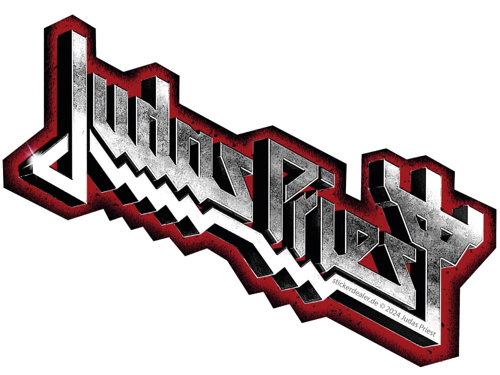 chemstickattack Judas Priest Aufkleber Logo Firepower Musik Heavy Metal Sticker ca. 19x8 cm von chemstickattack