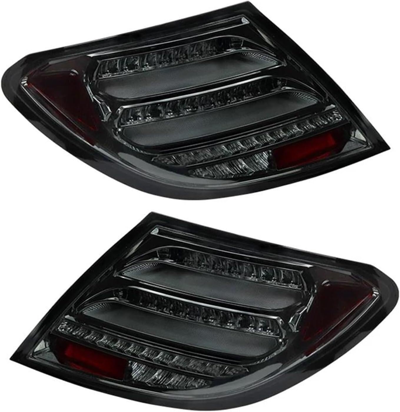 Auto-Bremslichter Für Mercedes für Benz W204 C300 C250 2007-2014 Nebelscheinwerfer Blinker(Schwarz) von chusike