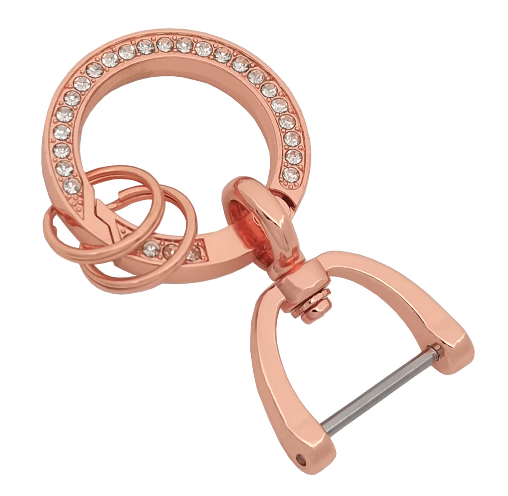 chyoekey Kristall Auto Schlüsselanhänger für Frauen Mädchen Schlüsselanhänger Zubehör mit Bling Strass Universal Schlüsselanhänger Ring Clip für Autoschlüssel, Pink, F chyoekey Kristall Auto Schlüsselanhänger für Frauen Mädchen Schlüsselanhänger Zubehör mit Bling Strass Universal Schlüsselanhänger Ring Clip für Autoschlüssel, Pink, F von chyoekey