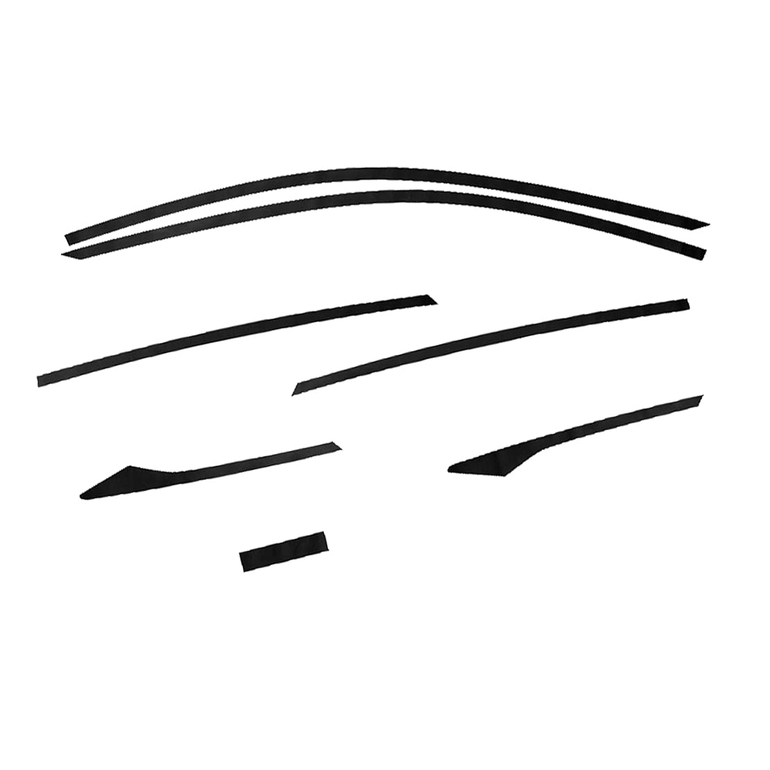 6X Chrome Delete Blackout Window Trim Sticker Fit für Honda Civic Limousine 2016-2021 6X Chrome Delete Blackout Window Trim Sticker Fit für Honda Civic Limousine 2016-2021 von ciciTree