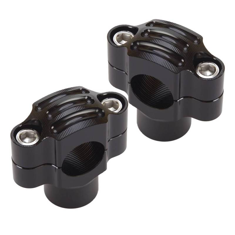 ciciTree 1 Paar Schwarz Motorrad 22mm 7/8'' Lenker Risers Griff Fat Bar Mount Clamp Adapter von ciciTree