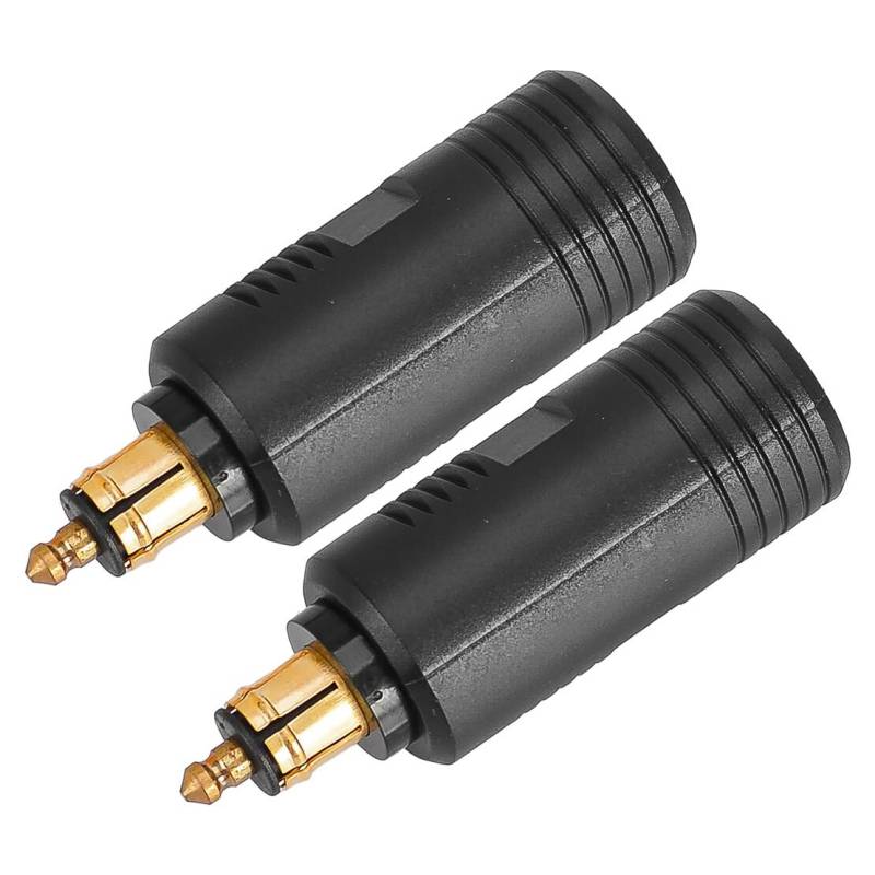 ciciTree 2Stück 12-24V Motorrad Europäische DIN Buchse zu Zigarettenanzünder Adapter Stecker Konverter von ciciTree