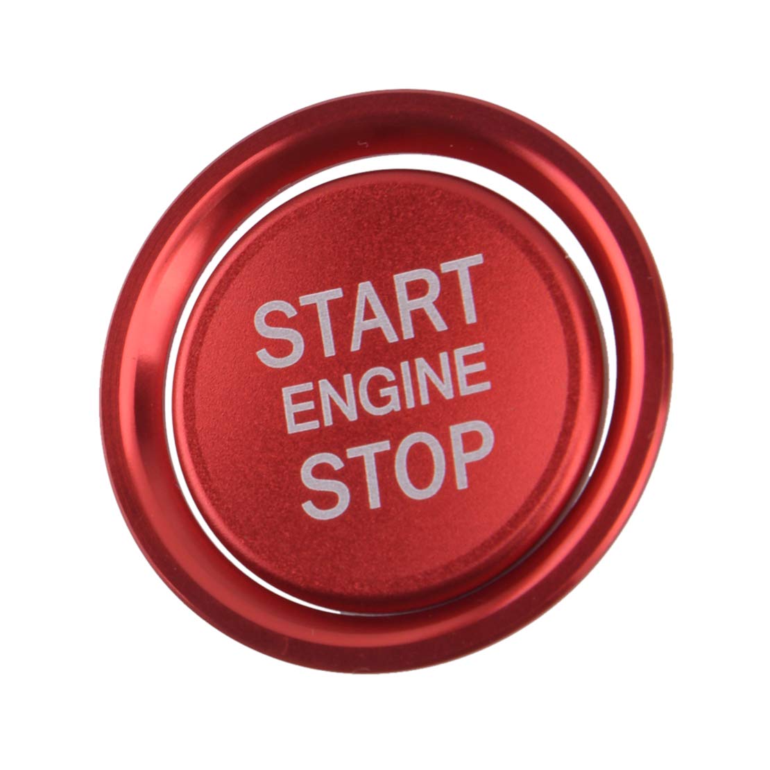 ciciTree Rot Aluminium Motor Start Stopp Druckschalter Knopf Abdeckung Ringverkleidung Passend für VW Golf 7 MK7 Jetta von ciciTree