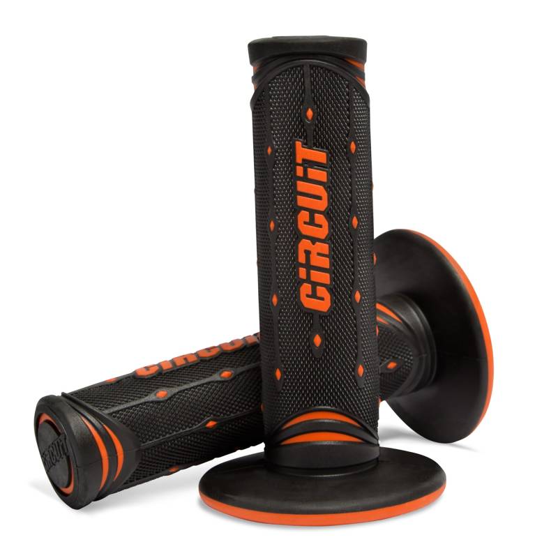 CIRCUIT Equipment MA0042-219 Motorradgriffe Jupiter, Schwarz/Orange von CIRCUIT Equipment