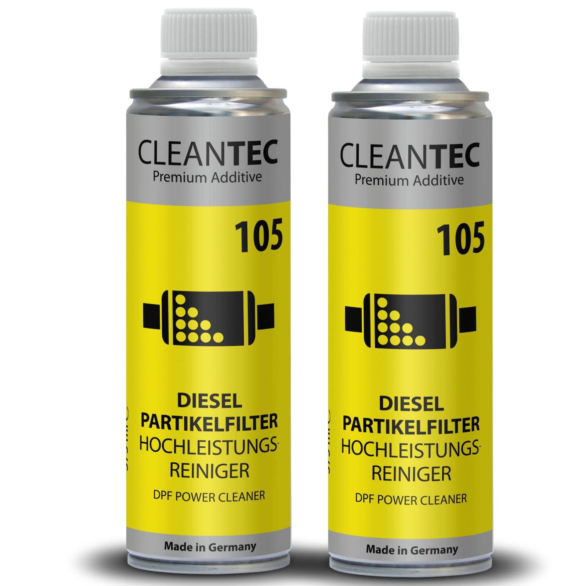CleanTEC 105 Profi Partikelfilter Reiniger Diesel Hochleistungsreiniger und Schutz für DPF Filter Diesel und Diesel Hybrid 375ml (1L/38,53Euro) (2) von cms CleanTEC GmbH