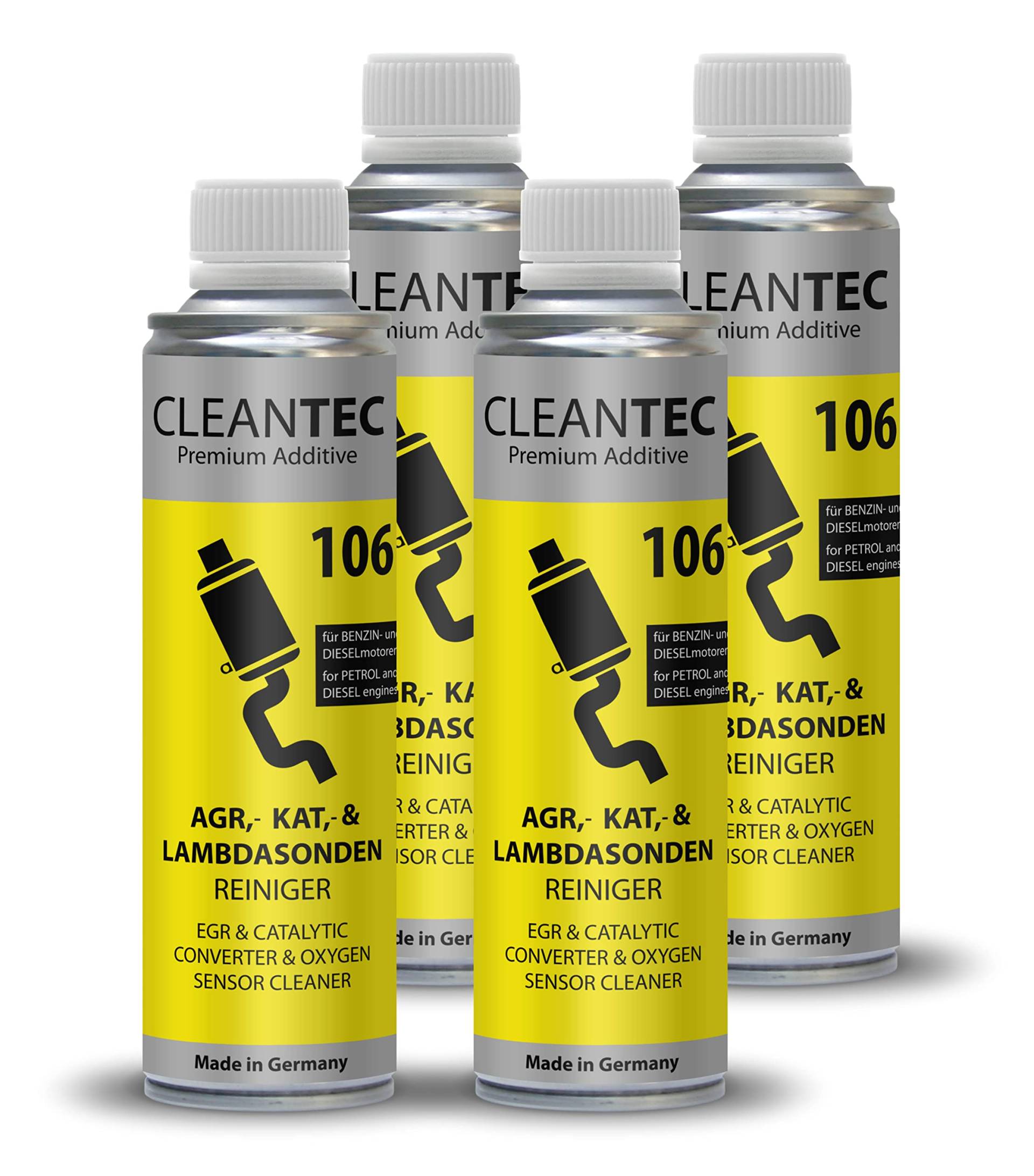 CleanTEC 106 Innovativer Oxicat, Kat, Lambdasonden, Katalysator, AGR Ventil, EGR, Turbo Reiniger Additiv 300ml für Diesel und Benzin Fahrzeuge geeignet (4) von cms CleanTEC GmbH