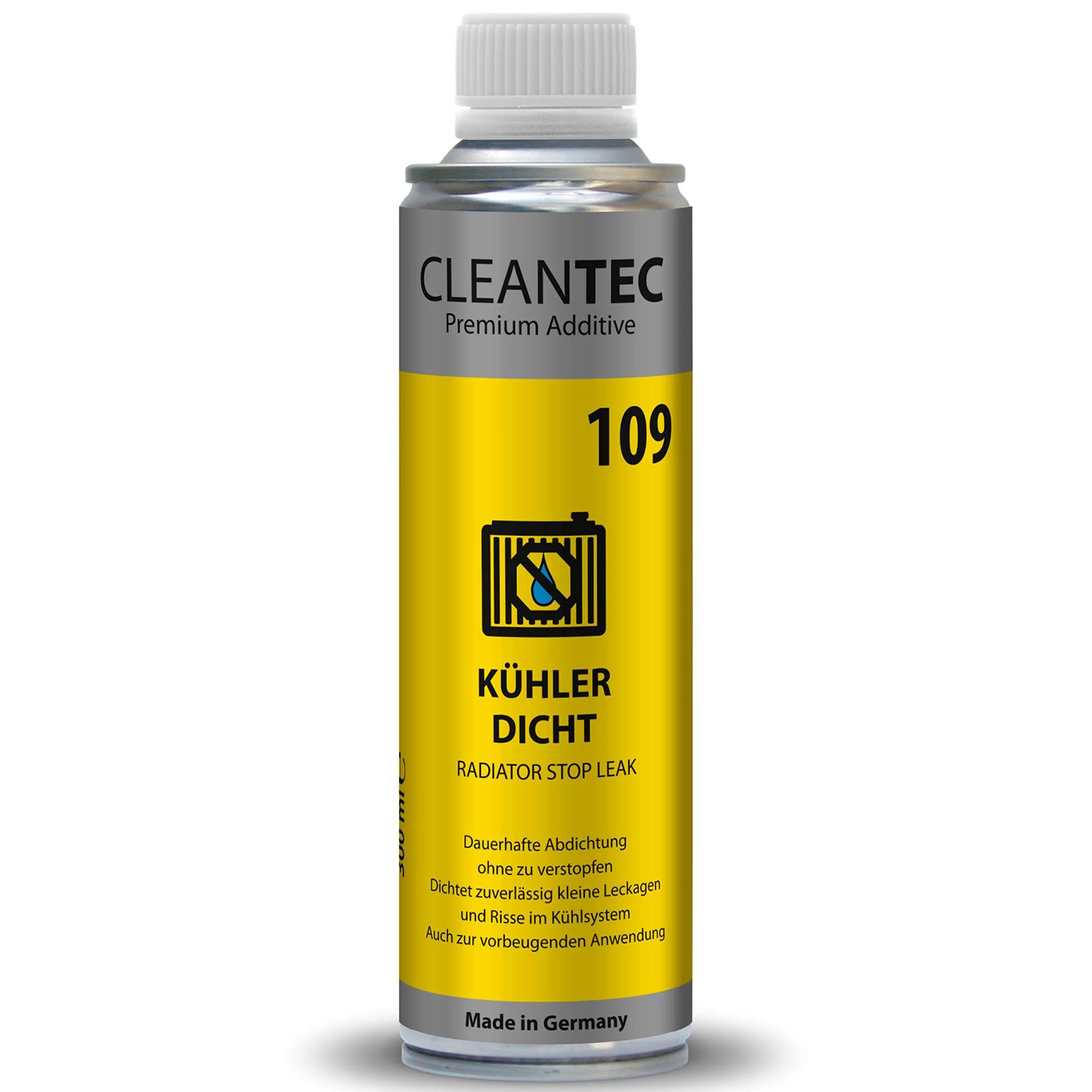 CleanTEC 109 Kühlerdicht Additiv dichtet schnell Lecks schützt und schmiert 300ml für Auto LKW Kühlerdichtmittel Leckstop (1) von cms CleanTEC GmbH