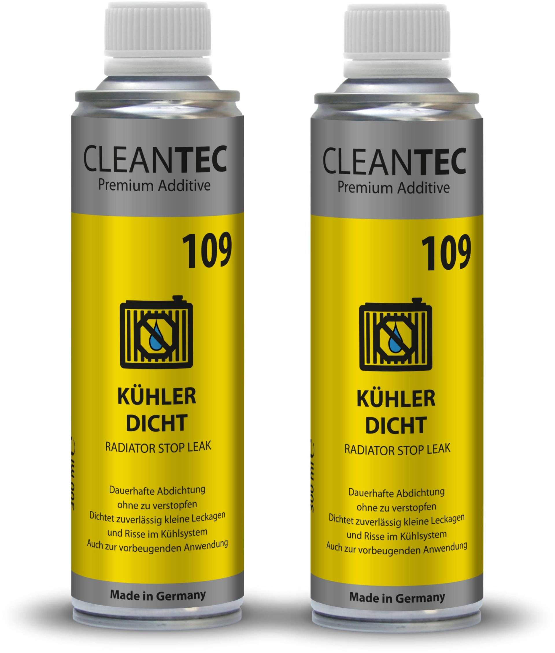 CleanTEC 109 Kühlerdicht Additiv dichtet schnell Lecks schützt und schmiert 300ml für Auto LKW Kühlerdichtmittel Leckstop 1L/39,83Euro (2) von cms CleanTEC GmbH